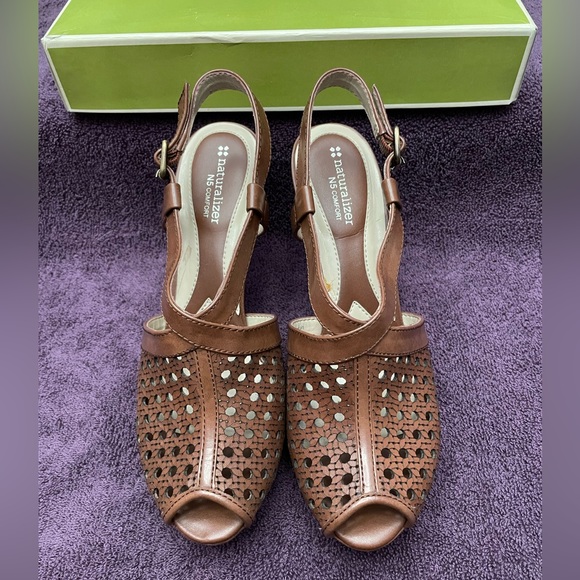 Naturalizer Tan Korina, Bannanabrea Platform Sandal - High Heel - Picture 4 of 5